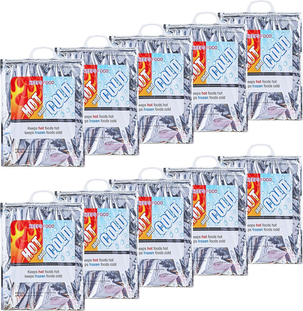 Superio Hot and Cold Insulated Bags for Food Delivery, Grocery Shopping Bags,