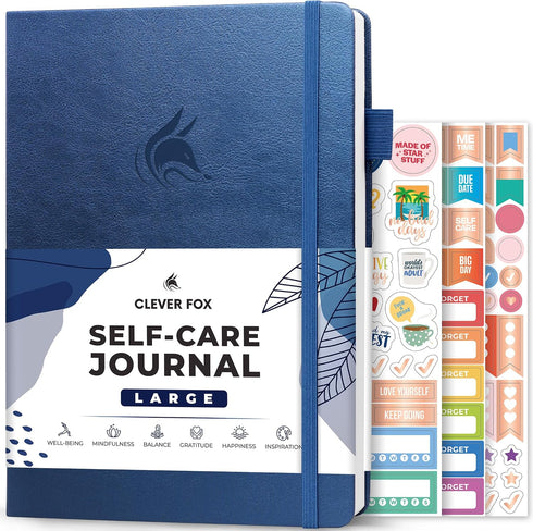 Clever Fox Self-Care Journal Wellness & Daily Reflection Notebook Mental Health &