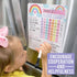 Magnetic Chore Chart for Kids, Good Behavior Chart at Home, Dry Erase Daily Weekly Responsibility List