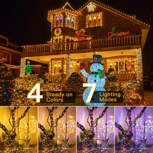 131FT 400 11 Ollny Christmas Lights, LED Color Changing Christmas Tree Lights with Modes Remote Control Waterproof