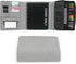 Folio Cover Compatible with Rocketbook Spiral Notebook, Large Capacity Removable Zipper Storage Pouch, Gray, Letter Size
