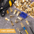 20 Pcs Piggyback Spade Connectors Assortment Kit, 3 Way Adapter Dual Male to Single Female Unisulated Brass