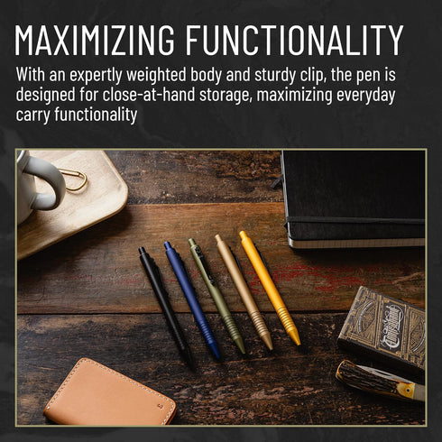 Everyman Black Super Matte Grafton Pen New and Improved Premium EDC Pen