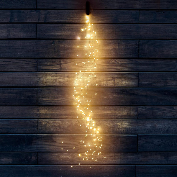 10 Strands 200 LED Firefly Bunch Lights, Waterproof, Plug in String Lights