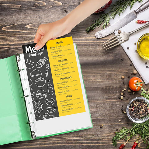 RUBEX Mini Heavyweight Sheet Protectors - 25 Sheets, Acid-Free for Documents and Photos