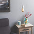 15 Bulbs Set Wallniture Fiore Feet Hanging Lantern Cord with On Off Switch, Room Decor for Pendant Light White Socket