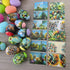 Dcurix 48 Pieces Thermo Heat Sleeves Easter Eggs Decorative Wraps Egg Easter Bunny and Chick Pattern Decoration Film