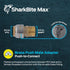 SharkBite Max 3/4 Inch MNPT Adapter, Push to Connect Brass Plumbing Fitting for PEX Pipe