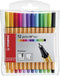STABILO Fineliner point 88 MINI, Wallet of 12, Assorted Colors