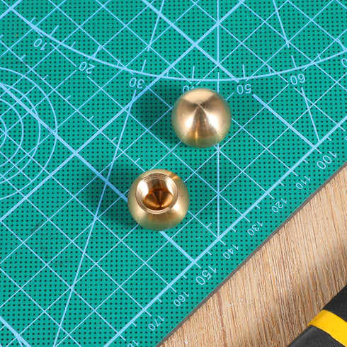 Jxiwfvl 2Pcs M10 M10 Lamp Finial Lamp Shade Holder Brass Lampshade Adapter Screw On Brass Ball Lamps Finial Cap Nuts