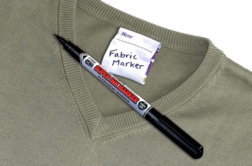 uni Super Ink Marker PNA-125 Black, Plastic Free Packaging, Pack of 2