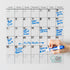 Think Board Clear Dry Erase Calendar - 14"x14" Reusable Whiteboard for Home, Office, Dorm, or Classroom