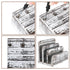 Wooden Mail Holder with 3 Slots, Desk Organizer for Paper and Document Storage, Old White