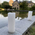 2 Pack Set 3 8 Outdoor Flameless Pillar Candles with Remote and Timer Waterproof Battery Operated Electric LED Candle