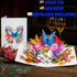 Pop-Up Flower Greeting Card with Butterfly - Perfect for Any Occasion