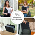 Expanding File Folder - 7 Pocket Letter Size Accordion File Organizer with Labels - Black