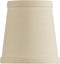 Upgradelights Beige Linen 4 Inch Mini Clip On Chandelier Lamp Shade 2.5x4x4