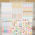 bloom daily planners Meal Planning Stickers - 8 Sheets / 592 Stickers - Essential Variety Pack for Menu Prepping, Grocery Shopping, Food & Diet Tracking - Colorful Quotes, Illustrations & Icons by bloom daily planners
