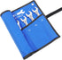 1 Piece 12 Pockets Metric Wrench Tool Roll Up Pouch, Heavy Duty Canvas Organizer Bag (Blue)