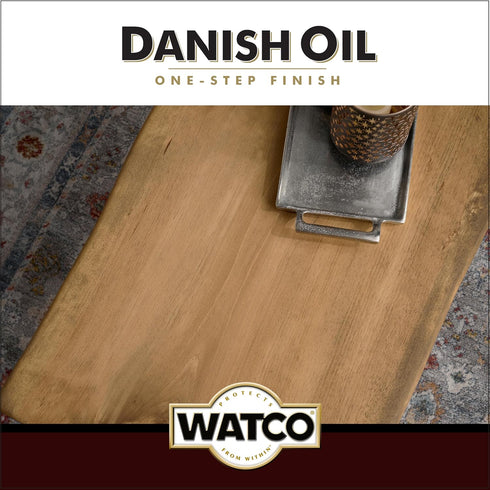65851 Watco Danish Oil Wood Finish, Pint, Dark Walnut