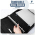 Forevermore Portfolios Padfolio Binder - Professional Faux Leather Travel Organizer Pouch for Tablet, Documents, Black
