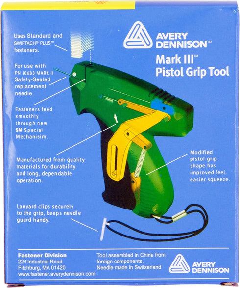 Swiftach Mark III 10651 Pistol Grip Tagging Tool for Retail Tagging of Fabrics and Other Materials