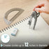 Set, 6 Inch 6 Inch Mr. Pen- Geometry Compass and Protractor Compass, Protractor, Drawing Tool for School, Clear