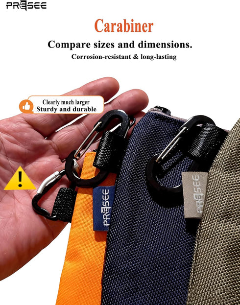 PRESEE 1680D Pack 1, 12.5 Inch Tool Pouch Zipper Small Tool Bag Stand-Up Tool Pouches Organizer Small Tool Bags