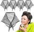 hongliang 4 Pcs Black Triangle Hair Net,35x35x57 Inches Hair Net for Rollers &