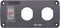 Blue Sea Systems 4364 Water-Resistant Accessory Panel, 15A Circuit Breaker, 2 Blank