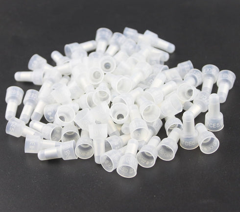 Rextin 1000pcs Transparent CE5 Protective Closed End Wire Crimp Connector Cap (1000pcs)