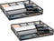 Mind Reader Metal Mesh Drawer Organizer, Set of 2, Utensil Organizer for Office, Kitchen, 15" L x 12" W x 2.25" H, Black