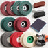JOUTYFOR 18 Pack 4 Inch Buffering Wheels Polishing Kit with Compound for Angle