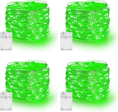 Dazzle Bright Fairy Lights Battery Operated, 4 Pack Total 80FT 240LED Silver