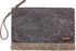 Gootium Waxed Canvas Zip Folio Pencil Pouch - Multipurpose File Folder, Size 13"x9.4", Olive Drab