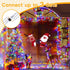 200LED 60FT 8 Ollny Christmas Lights Indoor, Multicolor Connectable Plug in String Light Outdoor, Modes Waterproof
