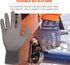 Ergodyne ANSI A4 PU Coated CR Gloves for Unisex Adults, Gray, Extra Large