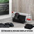 BRAINWAVZ Desktop Keyboard & Dual PC Mouse Stand Holder, Suitable for Small or Large Keyboards, Organize Your Work Space
