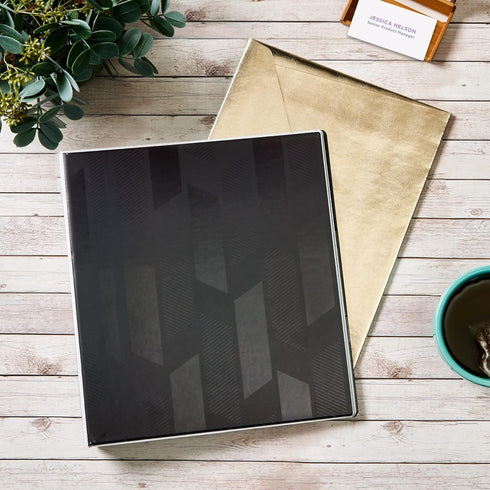 Dual Effect Heavy-Duty 3 Ring Binder, Avery, 1 Inch Slant Rings, Black Binder (03218)