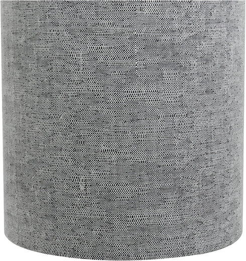 Aspen Creative 31191A 5" 5" 5" Small Clip-On Drum Lamp Shade in Grey, Top x Bottom x Slant Height, for Chandeliers