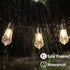 25FT 20 ST58 Bulbs, (25FT) Solar Outdoor String Lights, Patio Lights String Waterproof with Warm White LED Shatterproof