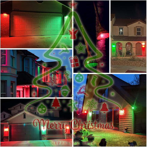ALIDE E12 Bulb4W, 40Watt E12 C7 T6 Bulbs Bulbs,4Pack Red Green LED Candle Light Equivalent, Small Base Red Green LED