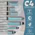 KEENTECH Router Bits 1/4" Shank, Flush Trim Carbide Tipped Pattern Bit, Template Straight Heavy Duty Woodworking Tool