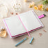 Women,A5 224 8.5" 5.9" ZXHQ Journal with Lock for Girls Pages Lock Diary, Colorful Edge, Refillable, Leather Hardcover