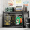 Jaqiumn 2Tier Workbench, Adjustable Shelving Work Table, Steel Storage Rack for Garage, Warehouse,