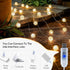 Lights,10FT 30 Lights,8 Globe String LED Decorative Christmas Modes Crystal Crackle Ball Lights,USB Twinkle Fairy