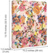 Padfolio Ring Binder with 3-Ring Binder, Color File Folders, Flower Painting PU Leather Organizer, Clipboard (Pink)