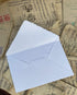 Wanderings Handmade White Deckle Edge Envelope - 4.25x6.25" - 25 Pack for Announcements, Crafts
