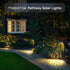 2 Pack 2 Warm White Solar Pathway Lights - Ultra Bright Waterproof Outdoor LED Lights for Garden, Walkway & Patio