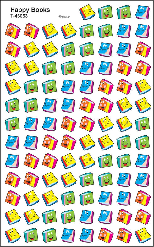 Trend Happy Books superShapes Stickers, Classroom Incentives, 800 Count